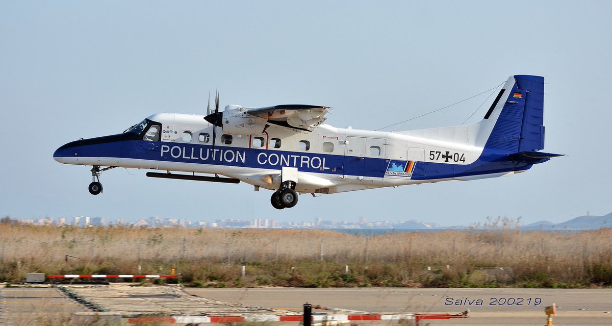 Esta tarde hemos tenido en la #BASanJavier este Dornier Do-228-212 de la marina alemana #GermanNavy haciendo una serie de tomas y despegues. <a href="/SpottersMurcia/">Spotters Murcia</a>