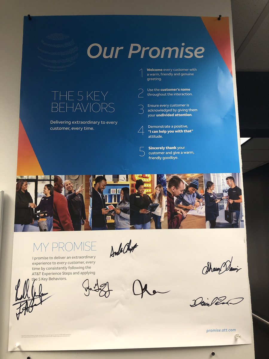RenferRussell's tweet photo. ATT at Norwalk, Main Ave committed to the Our Promise #OurPromise #ATT #TeamPotter #MightyMain https://t.co/Y5w7xZwrYF