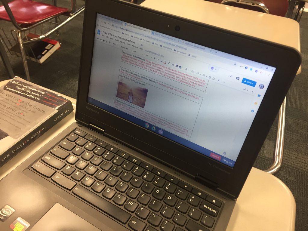 dropstepdunk's tweet photo. Theme memes happening in @hcarp_cms ‘s class over #RedKayak What a great idea to get students thinking deeply and creating about the themes of the book. @MiddleCascade #cadetarchitects #MarchOn #coolstuff https://t.co/Ur7sRInNk2