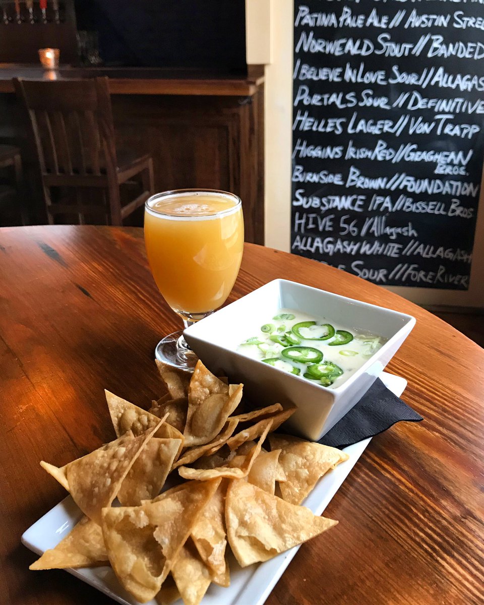 Bar &amp; Barrel // 4-7pm :: Jalapeño Beer Cheese &amp; Homemade Tortilla Chips. Paired with Substance IPA <a href="/BissellBrosBrew/">Bissell Brothers</a> $5! #happyhour
