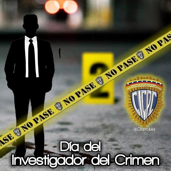Feliz Día del Investigador del Crimen para todos nuestros funcionarios y funcionarias que hacen vida en nuestra Institución.