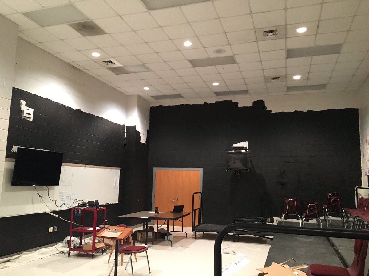 Big changes in the theatre arts classroom! #blackboxtheatre #teacherdreams