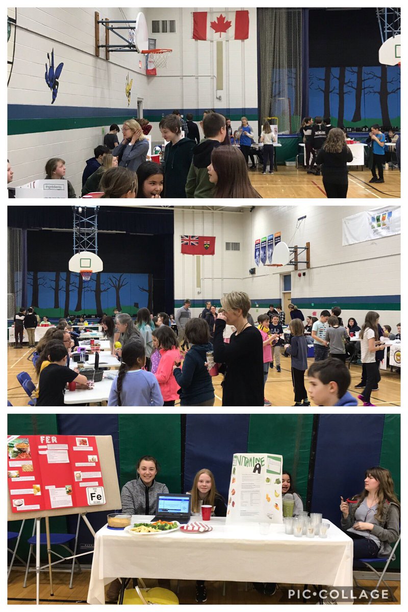 Promoting the importance of fostering healthy eating habits <a href="/HuntsvillePS/">Huntsville PS</a> through the return of our intermediate Healthy Food Fair. Thanks to <a href="/opheacanada/">Ophea</a> and @SMHealthySchool for supporting our #HSCertES programming! #tldsblearns #healthytldsb