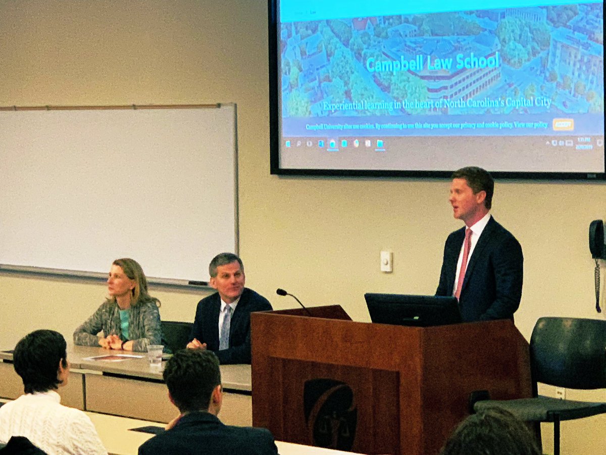 DavidBohmNC's tweet photo. Great job Mason Freeman @WBD_US and Brennan Barber @NCFootballClub leading the Leadership Raleigh Local Government day program this afternoon. Enjoyed having you at @CampbellLawNow. #LR38 @raleighchamber https://t.co/bpDRE4itXl