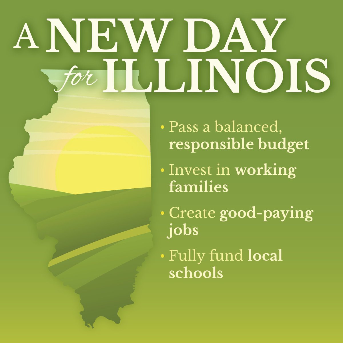 HouseDemsIL's tweet photo. Itโs a new day for Illinois, and House Democrats stand ready to work with both @GovPritzker and our Republican colleagues to create a brighter future for Illinois families. #LiftUpIL https://t.co/91fJO2JrWW