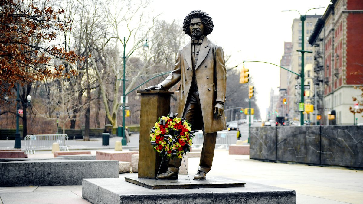 NYC Parks (@nycparks) on Twitter photo Today we remember the life and legacy of Frederick Douglass who died #otd in 1895. This memorial at the north end of <a href="/CentralParkNYC/">Central Park</a> was built in his honor. Learn more: on.nyc.gov/2suAFFP Today we remember the life and legacy of Frederick Douglass who died #otd in 1895. This memorial at the north end of <a href="/CentralParkNYC/">Central Park</a> was built in his honor. Learn more: on.nyc.gov/2suAFFP