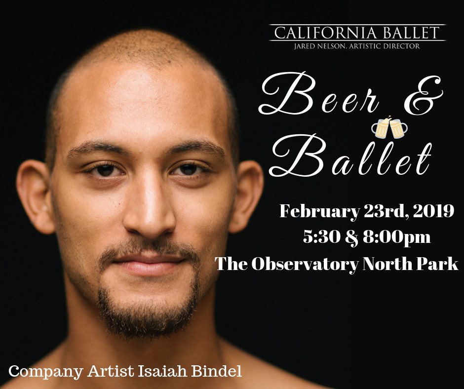 CalBallet's tweet image. Beer &amp;amp; Ballet this weekend at the Observatory North Park. Apps, Beer and choreography from our very own dancers!