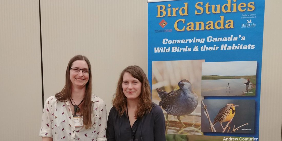 BirdsCanada's tweet photo. LeeAnn Latremouille &amp; Janine McManus on deck at #PCESC19 in Winnipeg today to chat with conference attendees about the SK Breeding Bird Atlas &amp; other opportunities to collaborate with Bird Studies Canada. #SKBirdAtlas #CitizenScience https://t.co/0dL5cLMeF9