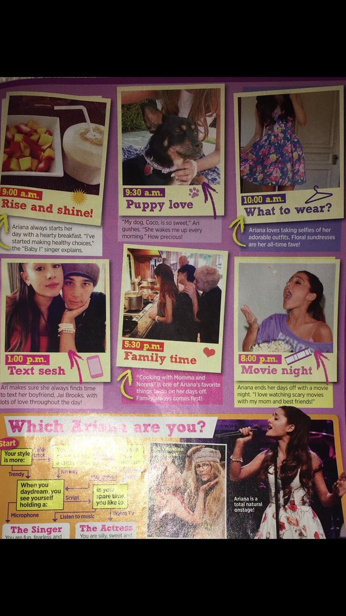 ellecampbell03's tweet photo. @ArianaGrande how does this compare to you’re day to day life now... https://t.co/2tKLRrASER