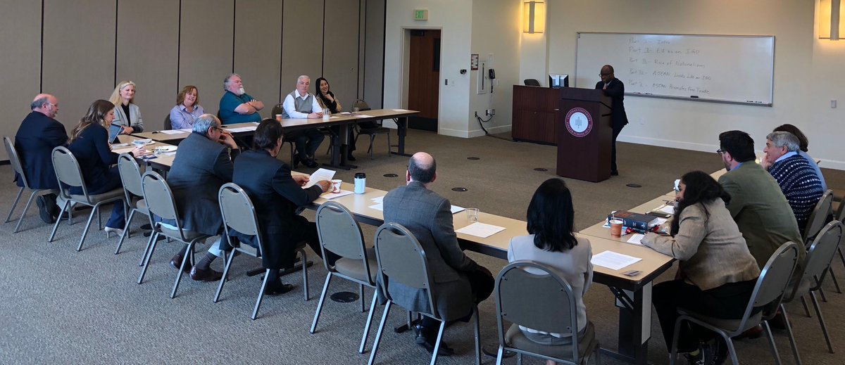DonaldKochan's tweet photo. Many thanks to Professor Ronnie Gipson of LaVerne College of Law for presenting today @Chapman_Law in the #FowlerLaw Faculty Workshop Series on his paper discussing International Free Trade and the Proliferation of Regional Trade Pacts. https://t.co/RP2VW5BIET