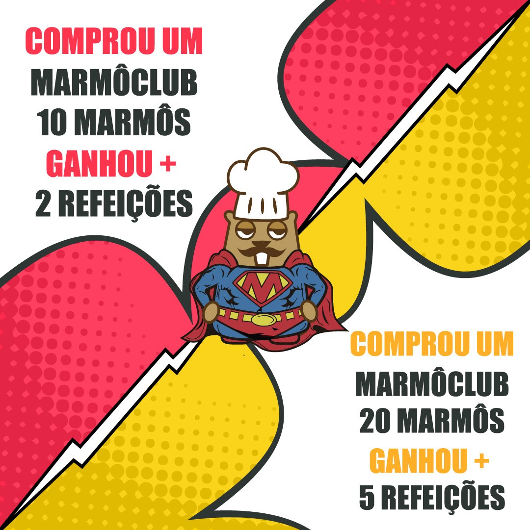 marmoloko's tweet photo. O Osmar ficou doido, tá dando até 5 refeições DE GRAÇA 😱 pra quem fechar o Marmôclub! Corre aproveitar 😉 https://t.co/tXQHAOCakI https://t.co/0xfLKH03rT