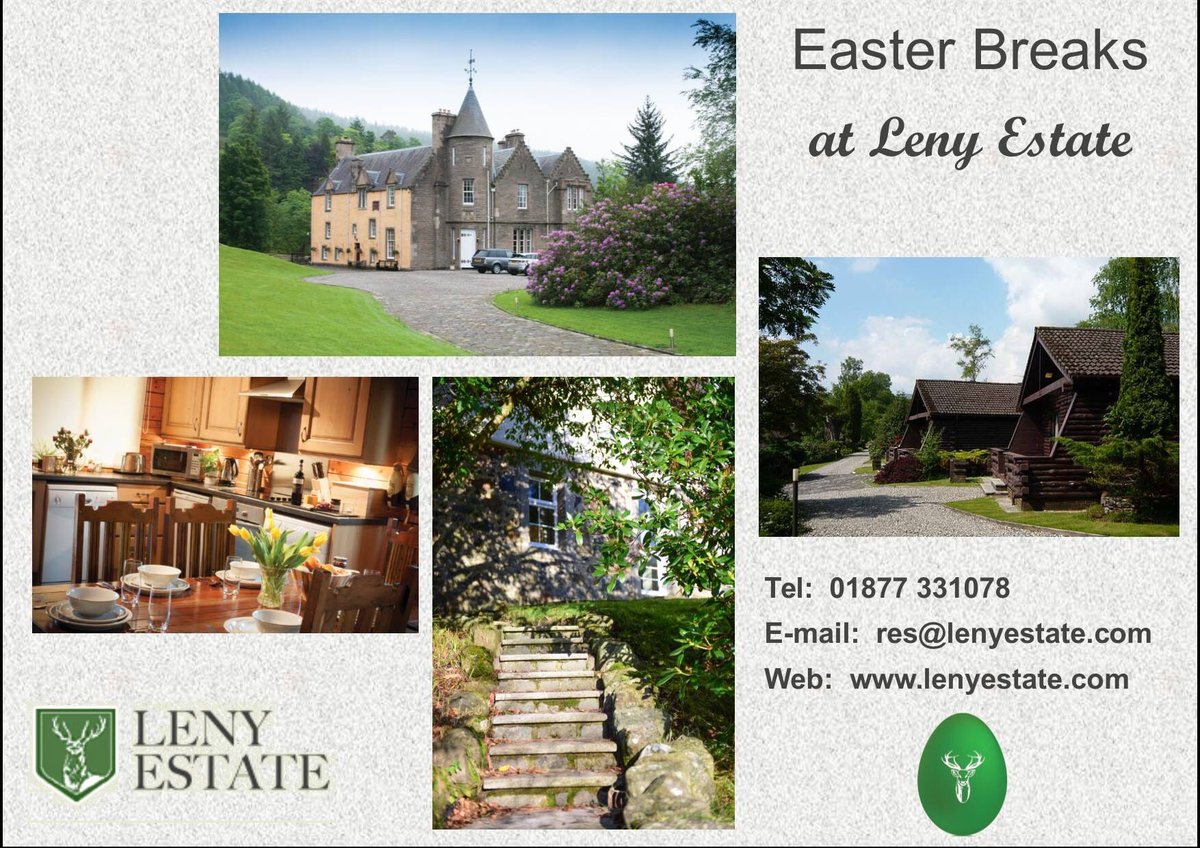 Easter Breaks at Leny Estate! #Scotland #lochlomond #selfcatering #easterholiday #cottage #familyholiday #greatoutdoors #logcabins