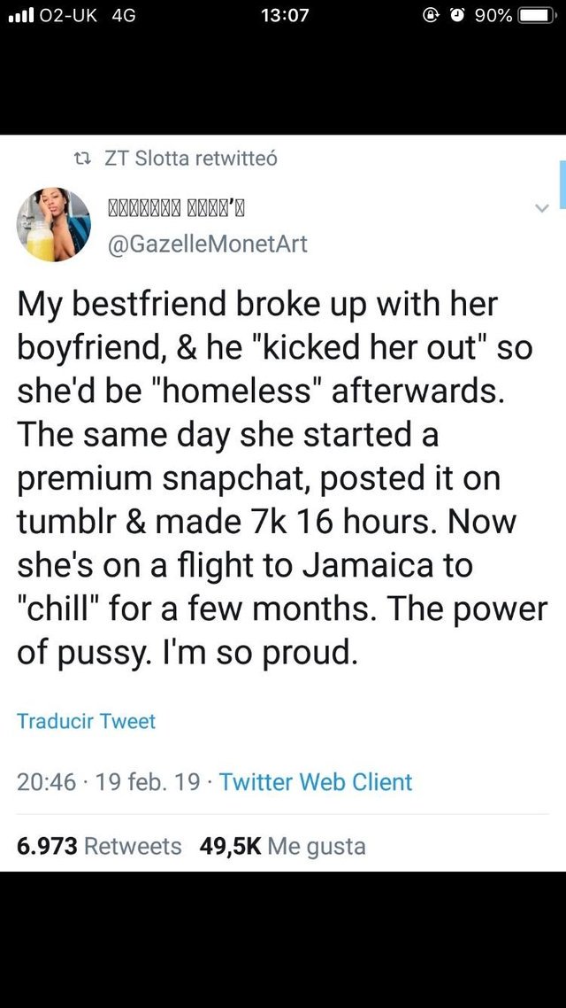 mgtownow's tweet photo. She is truly an example for all women. She sold her dignity for 7k and is off to Jamaica to probably go on a fuck fest. Don't they realize how stupid they sound? https://t.co/uxlQFaql02
