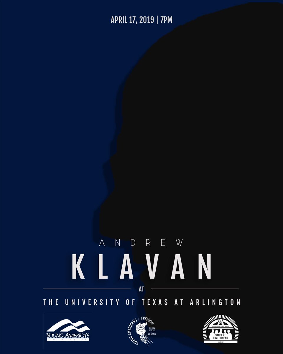 uta_yaf's tweet photo. @andrewklavan is coming to UTA on April 17! #YAFonCampus #utayaf https://t.co/Ap7OFLca18