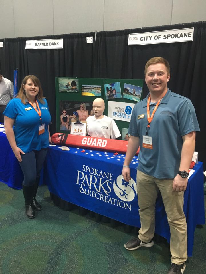 SpokaneParks's tweet image. Looking for a #SpokaneJob? We’re hanging out at the FUSE Career Fair in the Spokane Convention Center until 6PM today. Come say hi! 👋