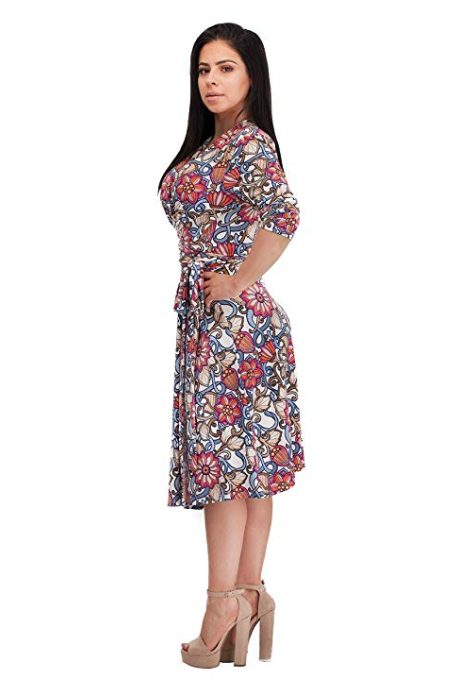 MINITURTLEINC's tweet photo. VERLINA Women's Floral Pink Abstract Wrap Dress w/Belted Empire Waist Style
https://t.co/lWkLbse1SP https://t.co/qs820AQWNm