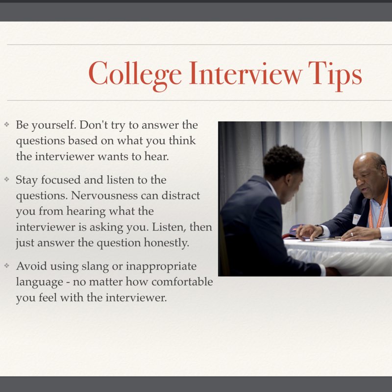 ASBCHBCUFest's tweet image. Who is ready for #SigningDay, on-site #admissions, waived #applicationfees &amp;amp; #scholarships?!!? The @AlfredStreetBC #HBCU Festival is only DAYS away!

The #asbcHBCUFest on-site interview team offers great tips for a successful #college #interview.  #Collegeish #Grownish #HBCUs