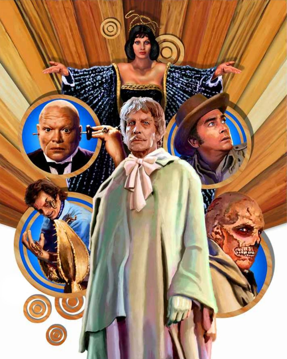 You just can't keep a good dead man down
Especially when his wife's resurrection is on the line
#CurrentlyWatching #DrPhibesRisesAgain
#VincentPrice #CarolineMunro #RobertQuarry #PeterJeffrey #PeterCushing #TerryThomas #BerylReid #RobertFuest #Horror