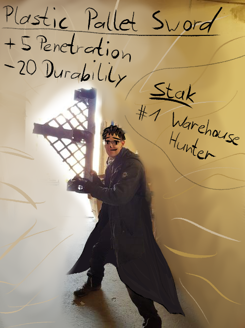 Stakwave's tweet image. When people ask me why I take random pictures at work, now I can show them this.
Don't mess with the Warehouse Hunter.
#Warehouse #Drawing #randomidea