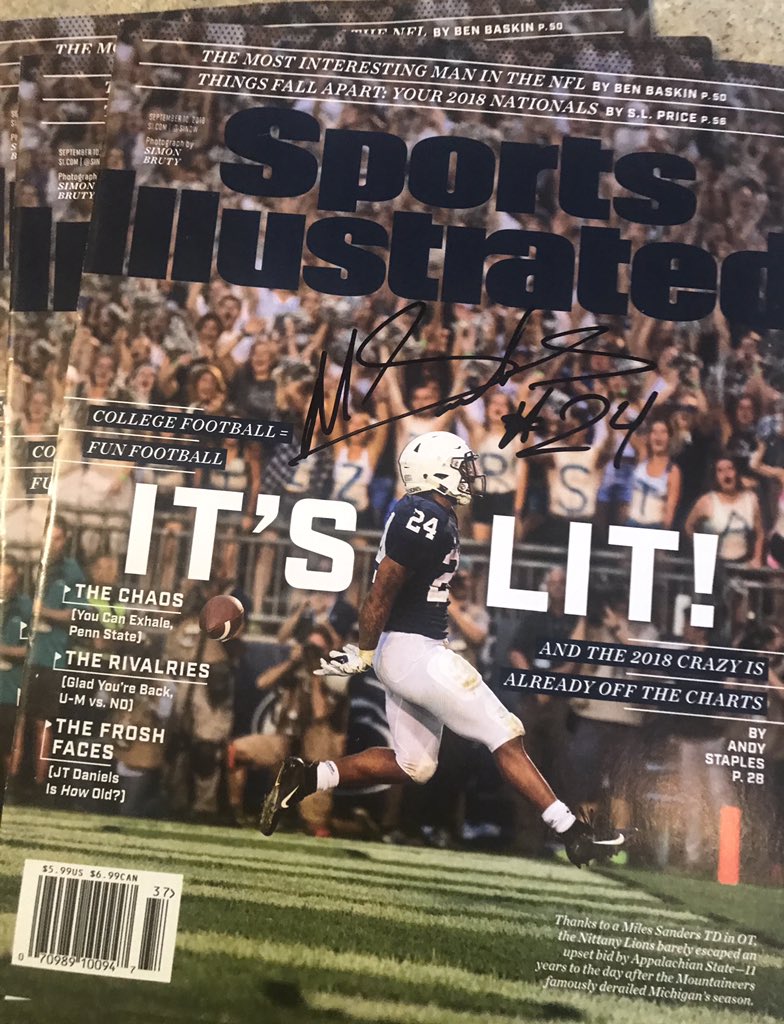 rackrs's tweet photo. So happy with the way these came out!! These will be available on https://t.co/lfUSUBEWrK in the next couple days. #milesanders #autographsigning #pennstate #pennstatefootball #collegefootball https://t.co/gqW6oeBU4S