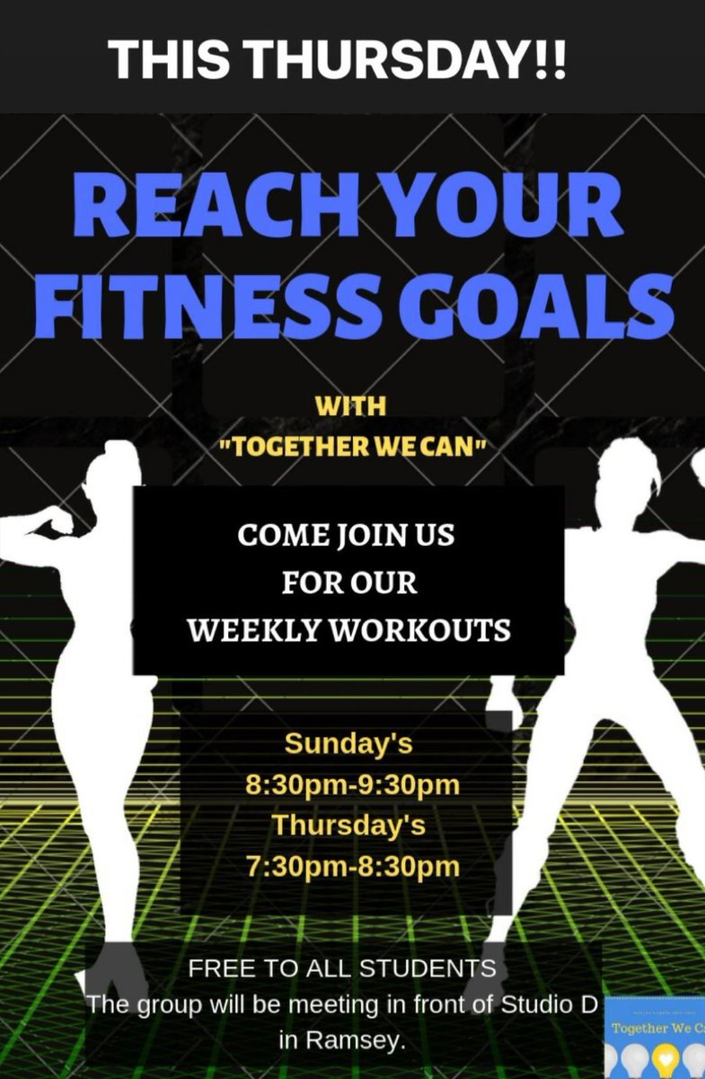 Hey everyone. Come out and join us tomorrow for our group work out at Ramsey from 7:30 to 8:30! This session will be led by our own Mimi Mitchell