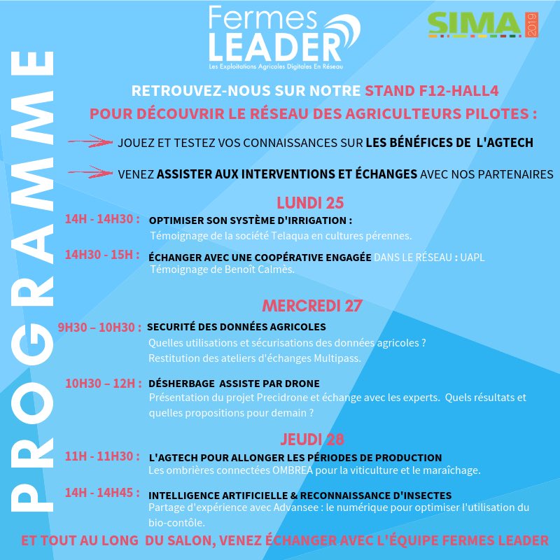🚨« Demandez le programme » 
Retrouvez nous au <a href="/sima_paris/">SIMA Paris</a> 
Sur notre stand F12 Hall4 

👉goo.gl/nwqzf4