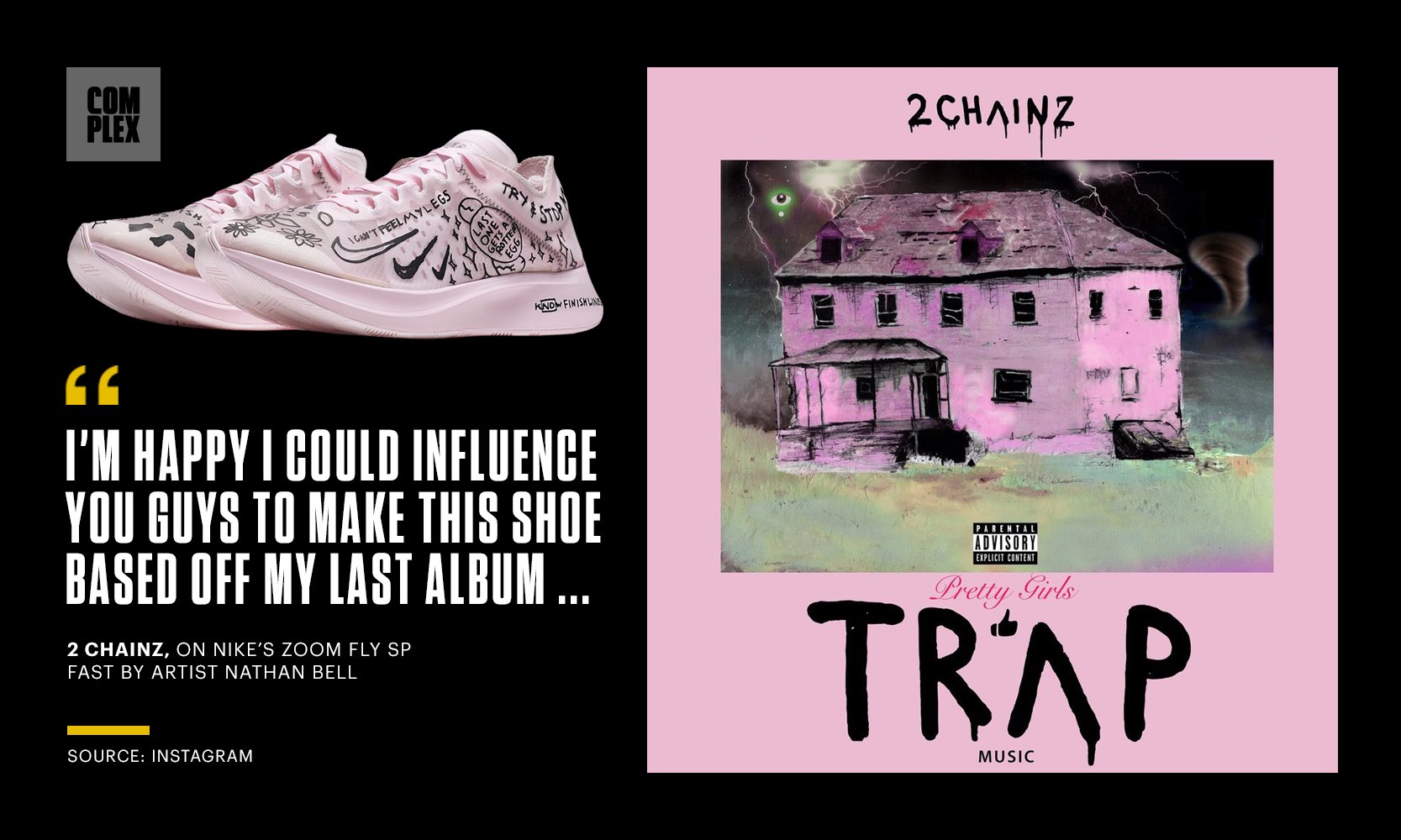 Nike for ripping off his album artwork 
