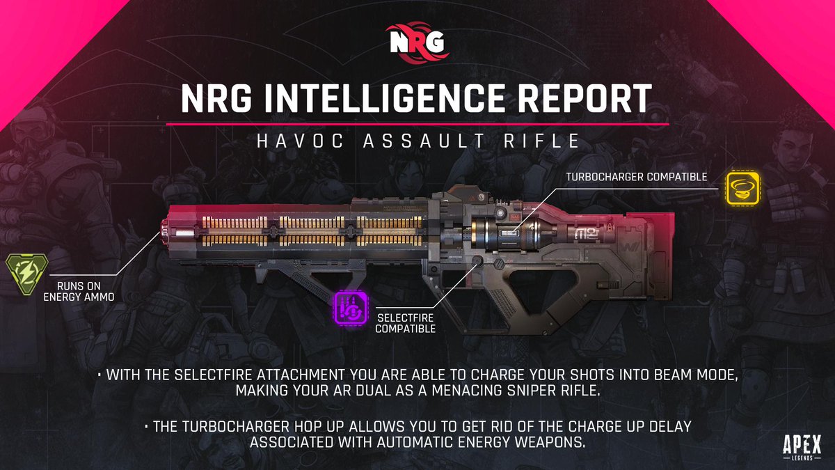 🚨 NEW #ApexLegends Weapon is LIVE 🚨

Here is everything you need to know about the Havok Assault Rifle before you drop tonight!