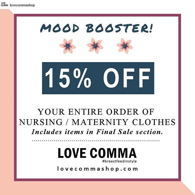 lovecommashop's tweet photo. Just a friendly reminder that our sale is on right now, so if there's anything you've been wanting, you can get it at 15% off! #breastfeedinstlyle #lovecommashop https://t.co/8CxPJaHKDO https://t.co/pdMmwMmzwu