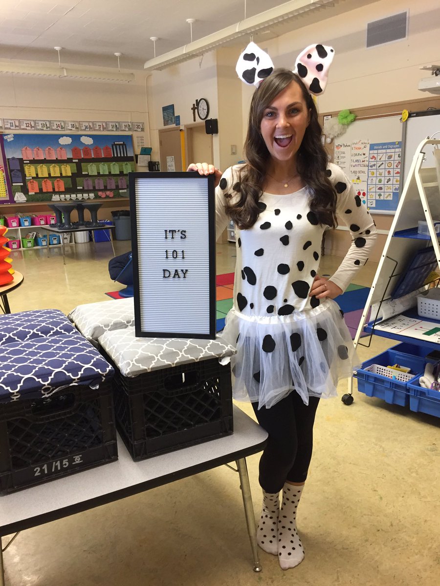 IT WAS 101 DAY TODAY and the best way to celebrate was dressing up as 101 Dalmatians! So much fun was had today in grade 1.  (The kids were calling me Marshall off #pawpatrol which isn’t to far off from what I’ll be called next year) 🖤❤️🖤❤️ #101day #101dalmatians