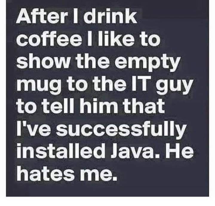 AaronRadioGuy's tweet image. #javalife