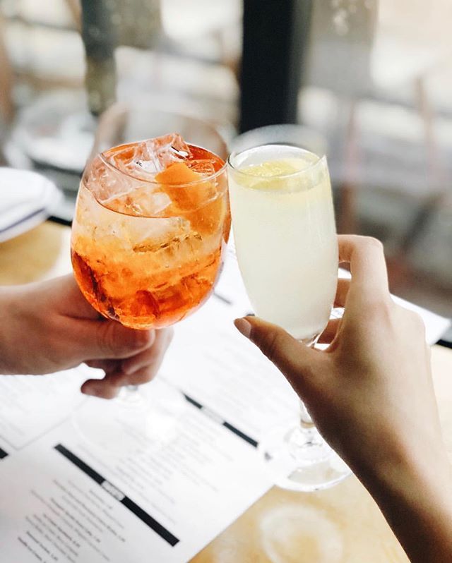 Cheers to our friends at <a href="/youandyourssd/">You&Yours Distilling</a> for popping in Monday! 🥂 And yes, we’re twisting up beauties with their local libations. SUPPORT LOCAL! <a href="/youandyourssd/">You&Yours Distilling</a> #northpark #eatwelltraveloften #dandiego #gin #vodka #local