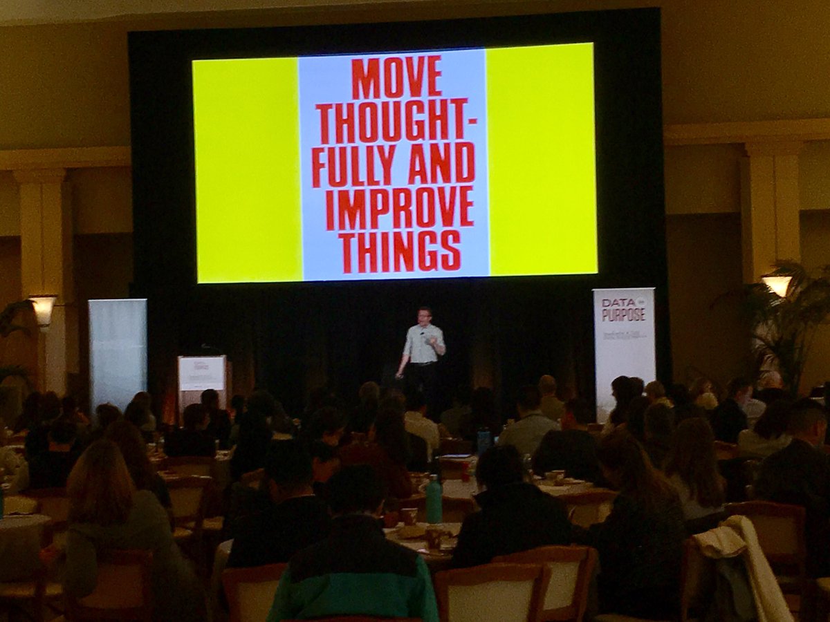 JessicaWeare's tweet photo. Move Fast & Break Things?
Nah, says @henrytimms (@92Y & @LincolnCenter).
Instead, he posits, all of us, public & private & civil sector alike, should try to Move Thoughtfully & Improve Things.
#SSIRdata @SSIReview https://t.co/As1QPvuU1r