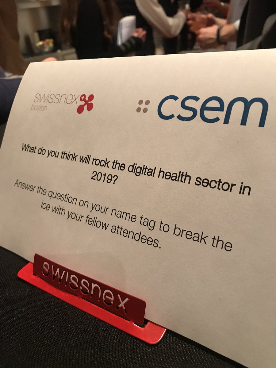 SwissnexBosNYC's tweet photo. We‘re interested in the next big thing in Digital Health. Any ideas?  @CSEMInfo @BahaaRoustom https://t.co/9KaYJBgA5p