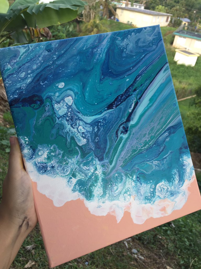 Nahommyni's tweet photo. Ocean inspired 🌊💙 original paintings available https://t.co/aPzpsdApjb