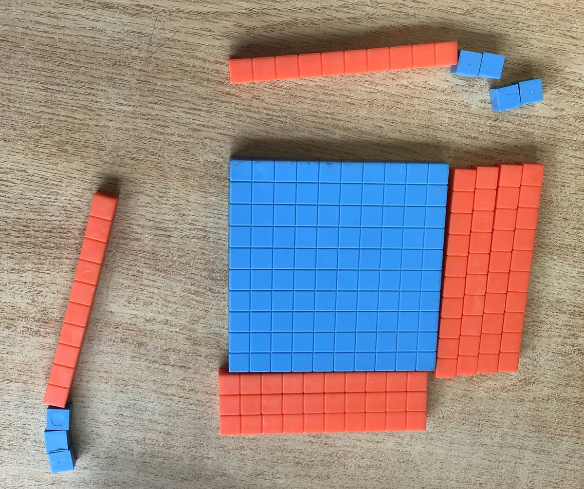 BonnieSears20's tweet photo. Ss @ugdsb #DraytonHeights exploring double digit #multiplication with #mathtools to help visualize the area model concretely. #partialproduct . @AnnekeMcCabe https://t.co/lmsGrpTlHQ