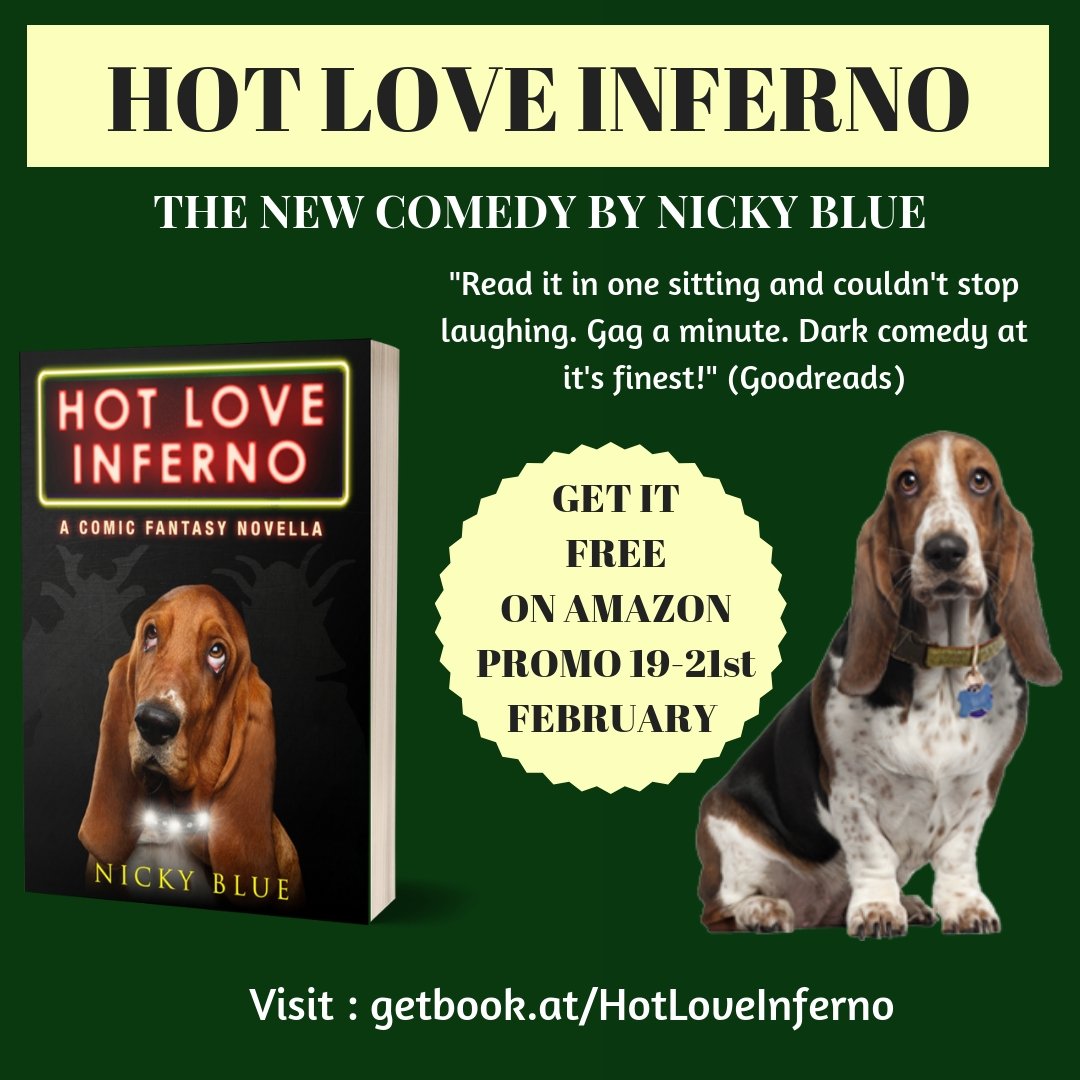 bookmarketer's tweet photo. "Read it in one sitting and couldn't stop laughing." Review of Hot Love Inferno by Nicky Blue
Get It Free Now Here > https://t.co/iNwQBvAG3Q
.
#comedy #comedywriter #comedywriting #funnybooks #amreading #amreadingcomedy https://t.co/TlNNOqgO1n