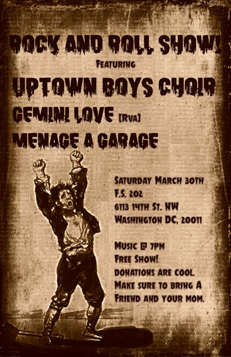 If you don't go to this, I'll be sorry.