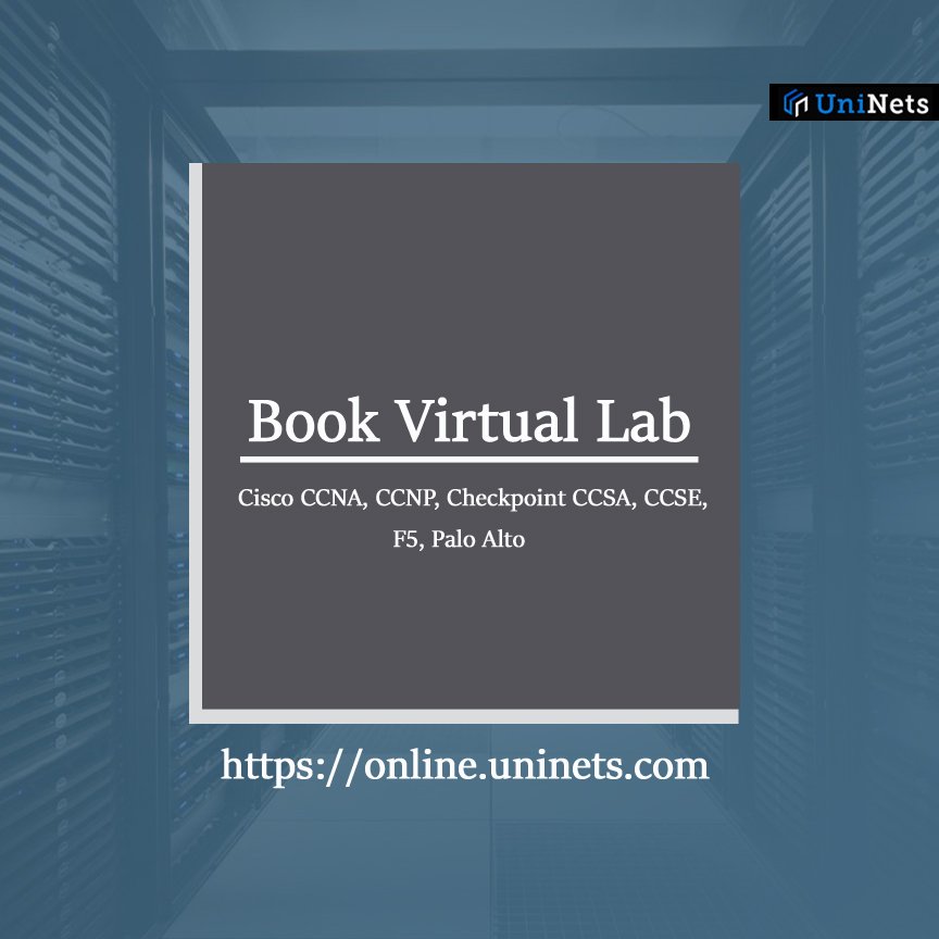 uninets53's tweet image. UniNets is a leading networking institute offer virtual labs for networking courses such as Cisco, Checkpoint, F5, Palo Alto and many more. 
Book Your Lab Here: bit.ly/2U7AV6Y
#virtuallab #virtuallabs #onlinelab #ccna #ccnp #ccie #checkpoint #f5 #paloalto