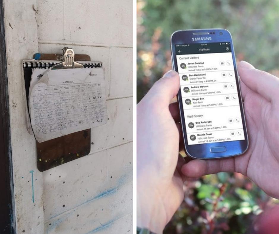 OnSideTec's tweet photo. With Onside's Kiosk app, you can know who is on your property in real time and download a complete visitor record as far back as you need. What are you waiting for? Throw away your sign-in book and sign up today.  #farm #agriculture #farmlife
 https://t.co/b8nPIphLCG https://t.co/ei55k1cv04
