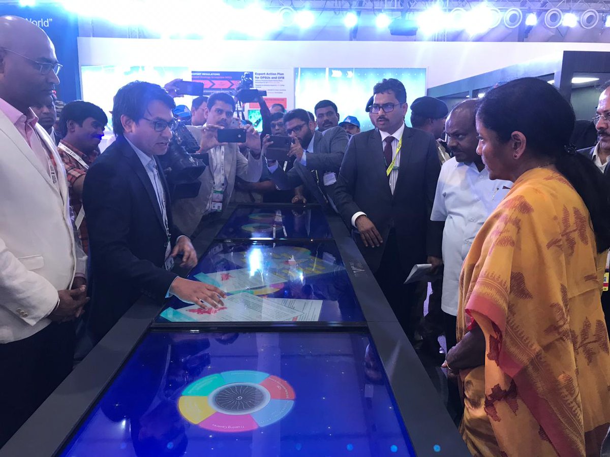 sswami_iitd's tweet image. Smt @nsitharaman Hon'ble @DefenceMinIndia encouraged @invoxel for #SmartTable as #futuristic #technology for #Defence and Indian Aviation sectors at @AeroIndiashow @investindia @drajaykumar_ias @sjaju1 @startupindia @makeinindia @SpokespersonMoD @DefProdnIndia @iitdelhi