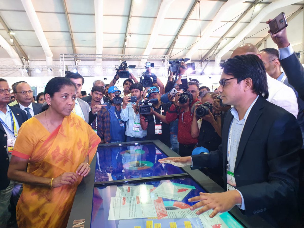 sswami_iitd's tweet image. Smt @nsitharaman Hon'ble @DefenceMinIndia encouraged @invoxel for #SmartTable as #futuristic #technology for #Defence and Indian Aviation sectors at @AeroIndiashow @investindia @drajaykumar_ias @sjaju1 @startupindia @makeinindia @SpokespersonMoD @DefProdnIndia @iitdelhi