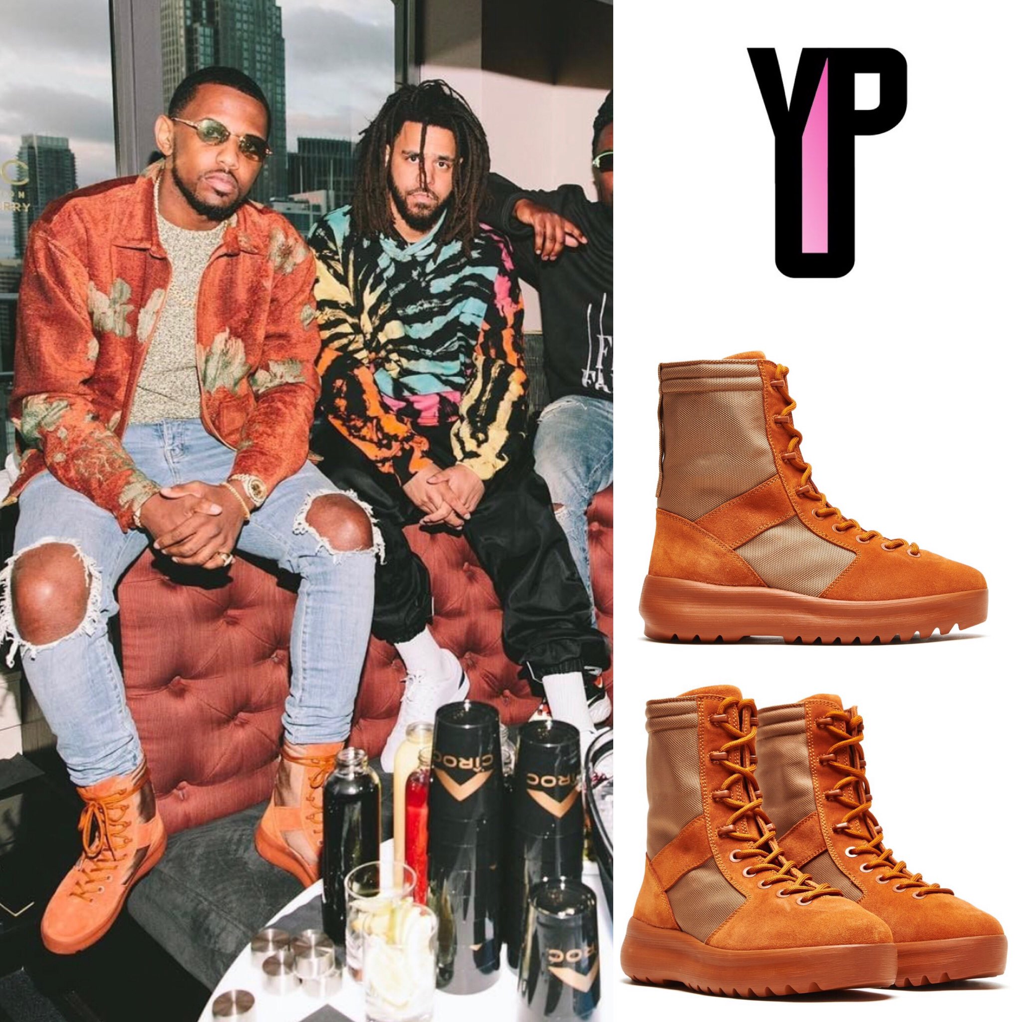 burnt sienna yeezy boots