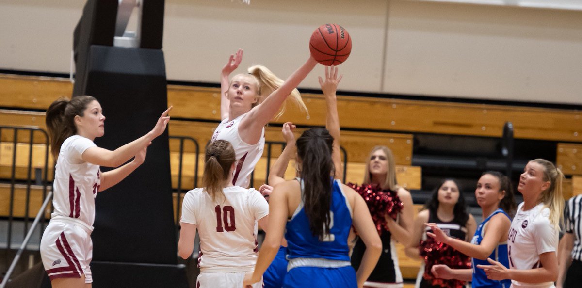 APUWBB1's tweet photo. SETTING RECORDS‼️ 

Laura Pranger, a 6’2 So., finished last night vs Chaminade with a career high of 10 blocks and beating the APU record for blocks in a single game. 

Congratulations to Laura for a spectacular performance! https://t.co/JWi4ty6saJ
