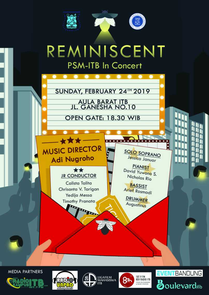 RadioUnpad's tweet photo. [KONSER PSM-ITB 2019 “REMINISCENT”]

PSM-ITB presents:
Konser PSM-ITB 2019 “REMINISCENT”
24 Februari 2019 at Aula Barat ITB
Open gate 18.30

For more info, visit our website: https://t.co/v1W2j9HklJ
or follow us @psmitb

#KonserPSMITB
#PSMITB
#Reminiscent https://t.co/JKz4FoK5Ky