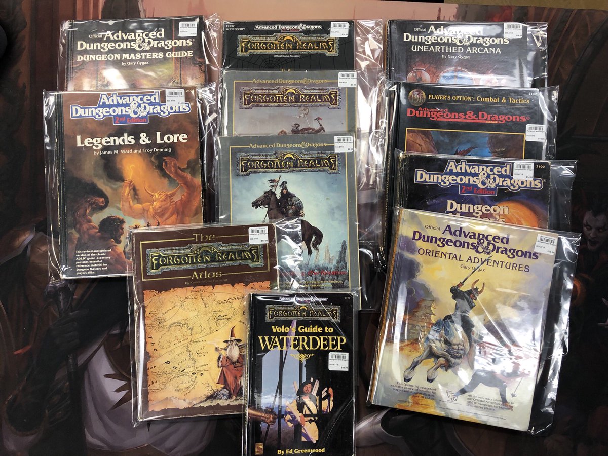 Check out the classic D&amp;D books that came in today!