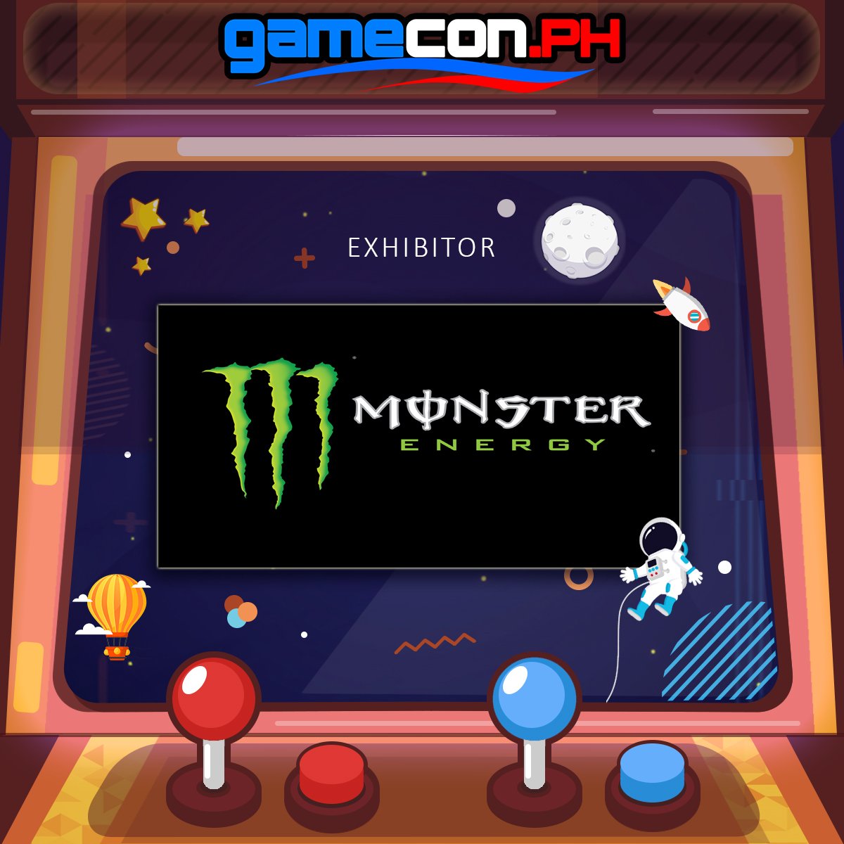 gameconph's tweet photo. Here comes Monster Energy to GameCon 2019!!!!! Woot Woot Woot
Play.Learn.Enjoy on April 6 &amp; 7 at SMX Convention Center Mall of Asia!
Grab your tickets now at all SM Ticket Outlets for only P220 for one day pass https://t.co/a1kXtCghb3
#gameconph https://t.co/HeCUvux8z4