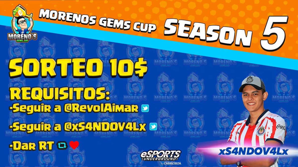 💵SORTEO DE $10 DÓLARES TARJETA/PAYPAL 💵
Requisitos:
- Seguir a <a href="/xS4NDOV4Lx/">Sando</a> 
- Seguir a @ReVoLAimaR 
- Dar RT🔁❤️
🐇Estaré jugando en directo contra todos vosotros🐇
📌Jueves 21 a las 20:00🇪🇸 / 1:00pm🇲🇽
👇🏽Sorteo se realizara en el canal RevolAimar 👇🏽
🎥Youtube.com/c/RevolAimar