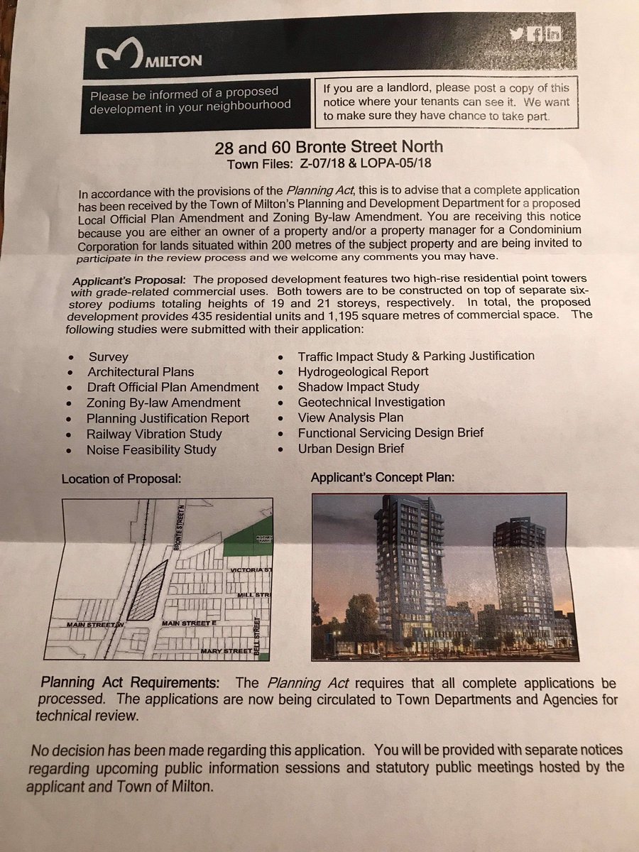 caleyfrench's tweet photo. Thanks @Colin1Best & @kristinatesser for a informative conversation w/ @SaveOldMilton about application for MEGA condos on Bronte/Main 😱 Development is inevitable, but let’s stick to the zoning & current plan ❌🏙 #MiltonON #halton #saveoldmilton #waytohigh #dotherightthinggord https://t.co/anP5V9uhk5