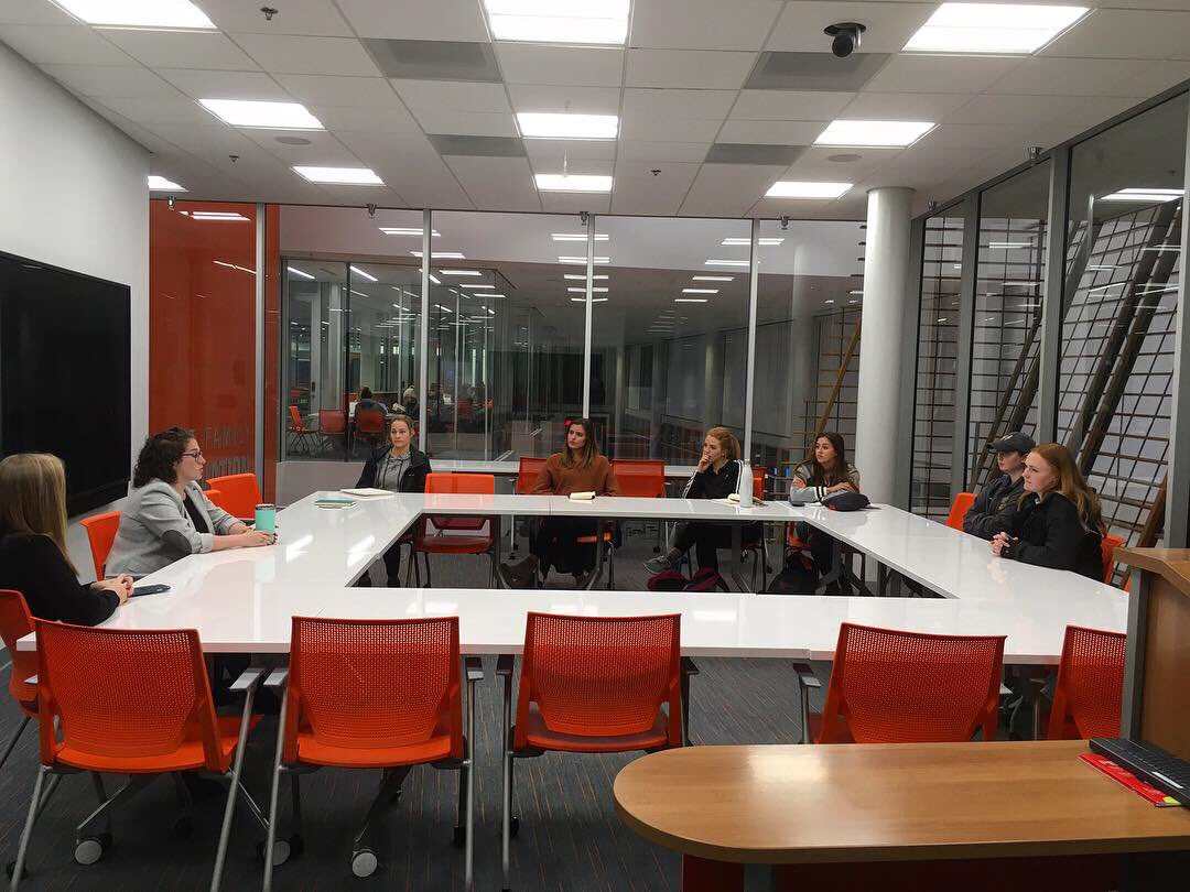 blythemneal's tweet photo. We had such a great time tonight with @brooksad 🌟Thank you for being the perfect example of what @awsm_sportsmedia is all about. #ESPNPR @awsmclemson @ESPNPR https://t.co/SC2O4hPdYv
